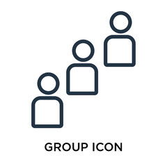 group icons isolated on white background. Modern and editable group icon. Simple icon vector illustration.