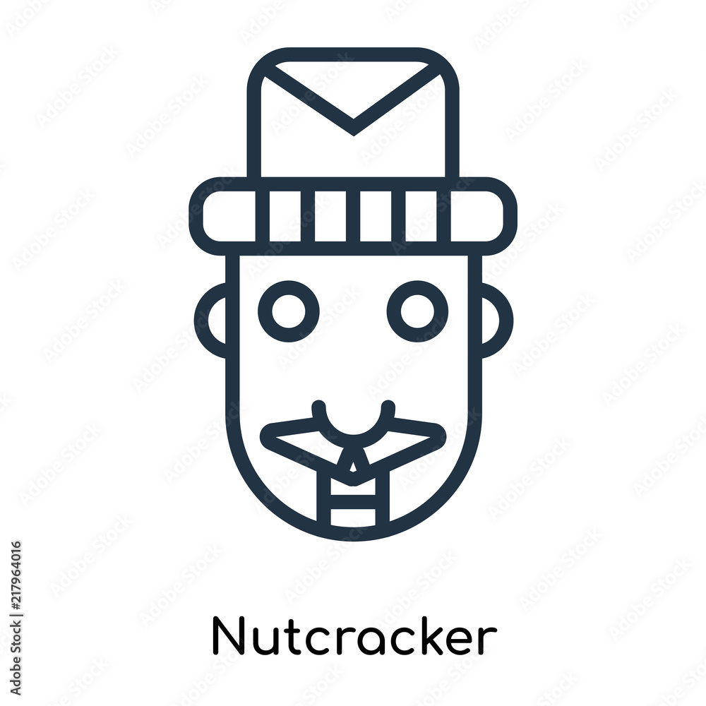 Poster nutcracker icon isolated on white background. modern and editable nutcracker icon. simple icons vect