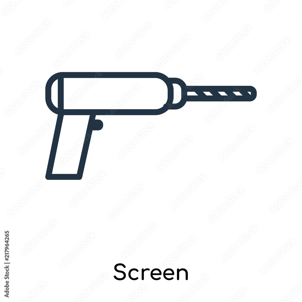 Poster screen icons isolated on white background. modern and editable screen icon. simple icon vector illus