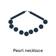 pearl necklace icons isolated on white background. Modern and editable pearl necklace icon. Simple icon vector illustration.