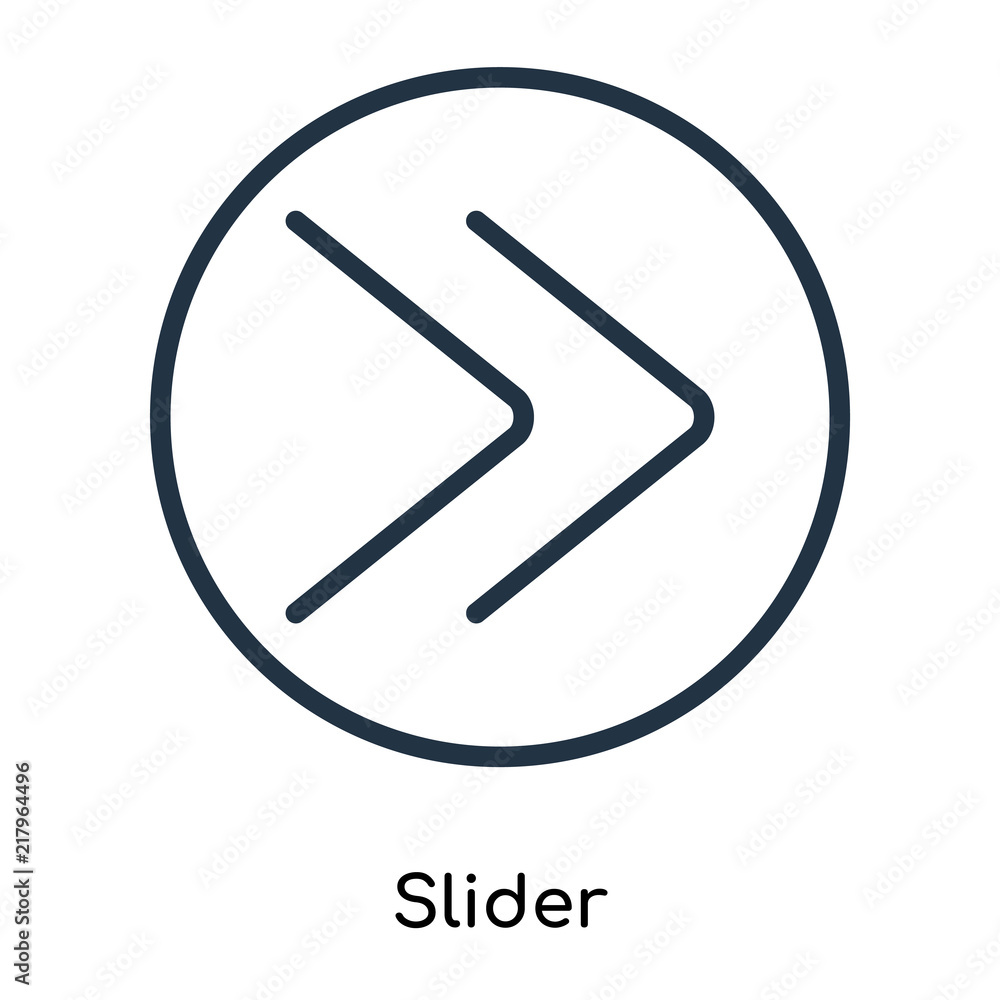 Poster slider icon isolated on white background. modern and editable slider icon. simple icons vector illus