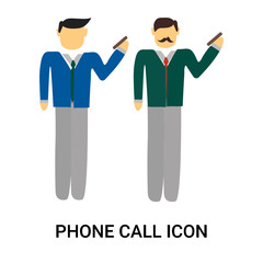 phone call icon isolated on white background. Simple and editable phone call icons. Modern icon vector illustration.