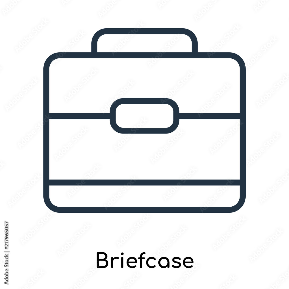 Poster briefcase icon isolated on white background. modern and editable briefcase icon. simple icons vector