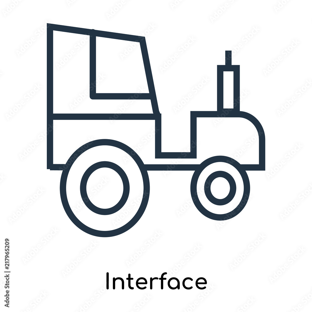 Poster interface icons isolated on white background. modern and editable interface icon. simple icon vector
