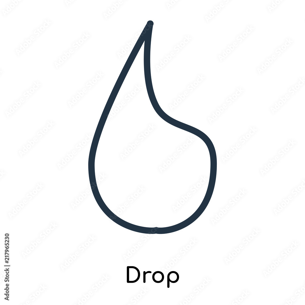 Poster drop icons isolated on white background. modern and editable drop icon. simple icon vector illustrat