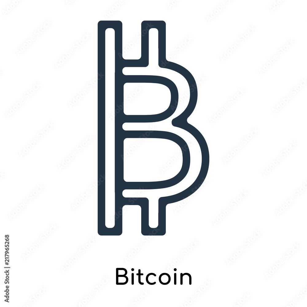 Poster bitcoin icon isolated on white background. modern and editable bitcoin icon. simple icons vector ill
