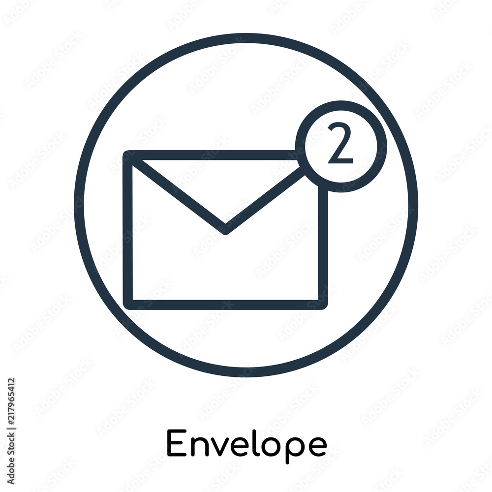 Aufkleber envelope icon isolated on white background. modern and editable envelope icon. simple icons vector i