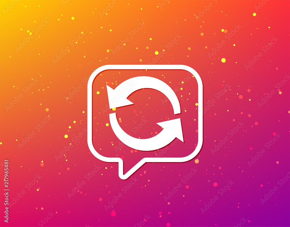 Poster update icon. refresh or repeat sign.