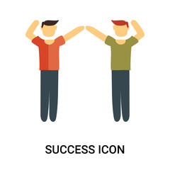success icon isolated on white background. Simple and editable success icons. Modern icon vector illustration.