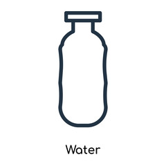 water icons isolated on white background. Modern and editable water icon. Simple icon vector illustration.