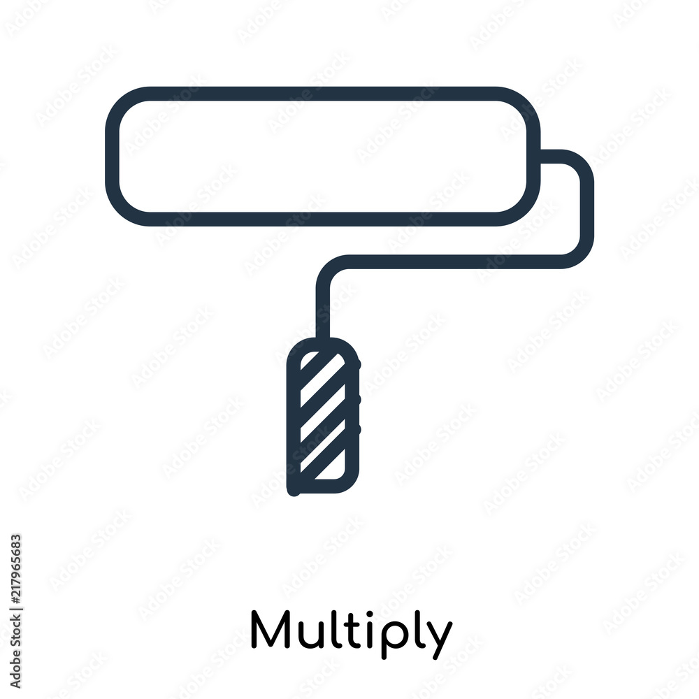 Poster multiply icons isolated on white background. modern and editable multiply icon. simple icon vector i