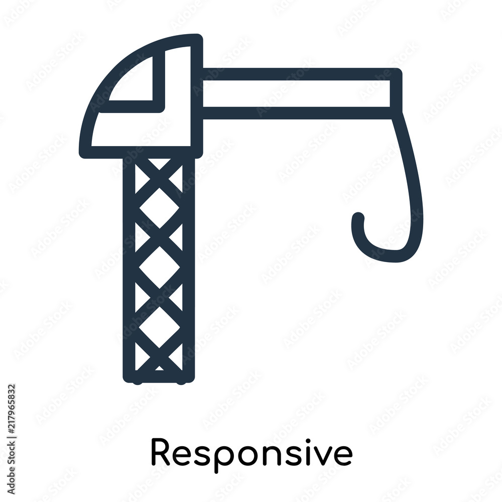Poster responsive icons isolated on white background. modern and editable responsive icon. simple icon vect