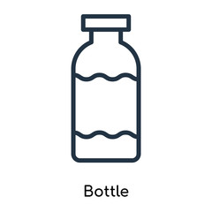 bottle icons isolated on white background. Modern and editable bottle icon. Simple icon vector illustration.