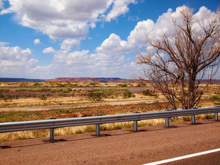 New Mexico Roadtrip Landscape With Mesa