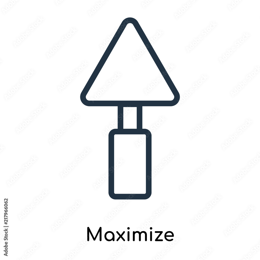 Poster maximize icons isolated on white background. modern and editable maximize icon. simple icon vector i