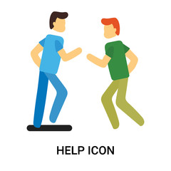 help icon isolated on white background. Simple and editable help icons. Modern icon vector illustration.