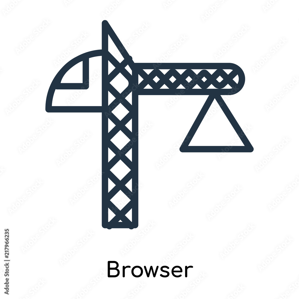 Poster browser icons isolated on white background. modern and editable browser icon. simple icon vector ill