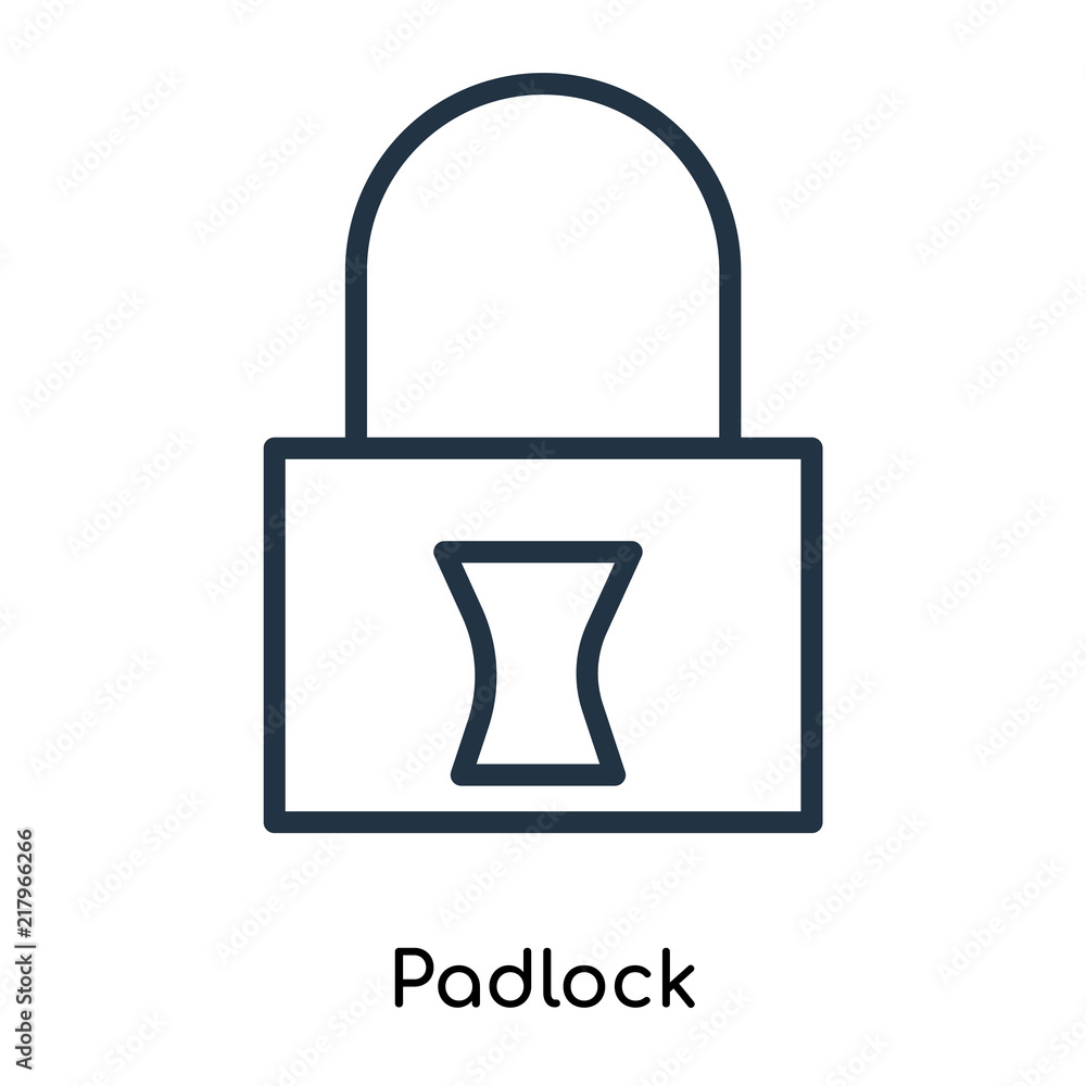 Poster padlock icons isolated on white background. modern and editable padlock icon. simple icon vector ill