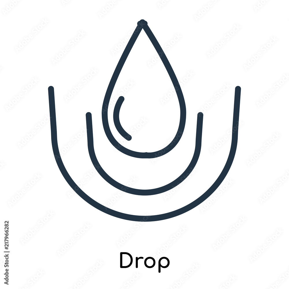 Poster drop icons isolated on white background. modern and editable drop icon. simple icon vector illustrat
