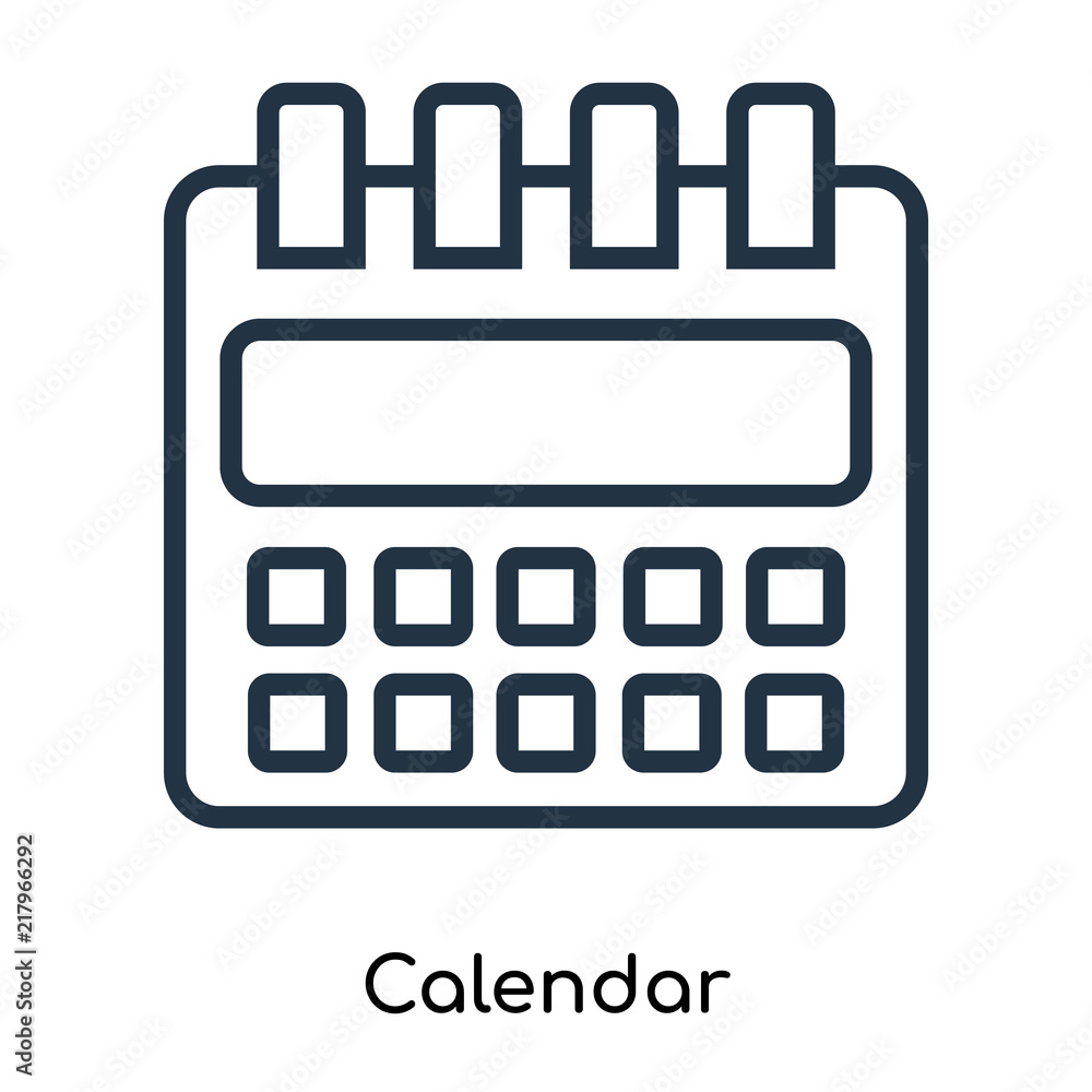 Poster calendar icon isolated on white background. modern and editable calendar icon. simple icons vector i