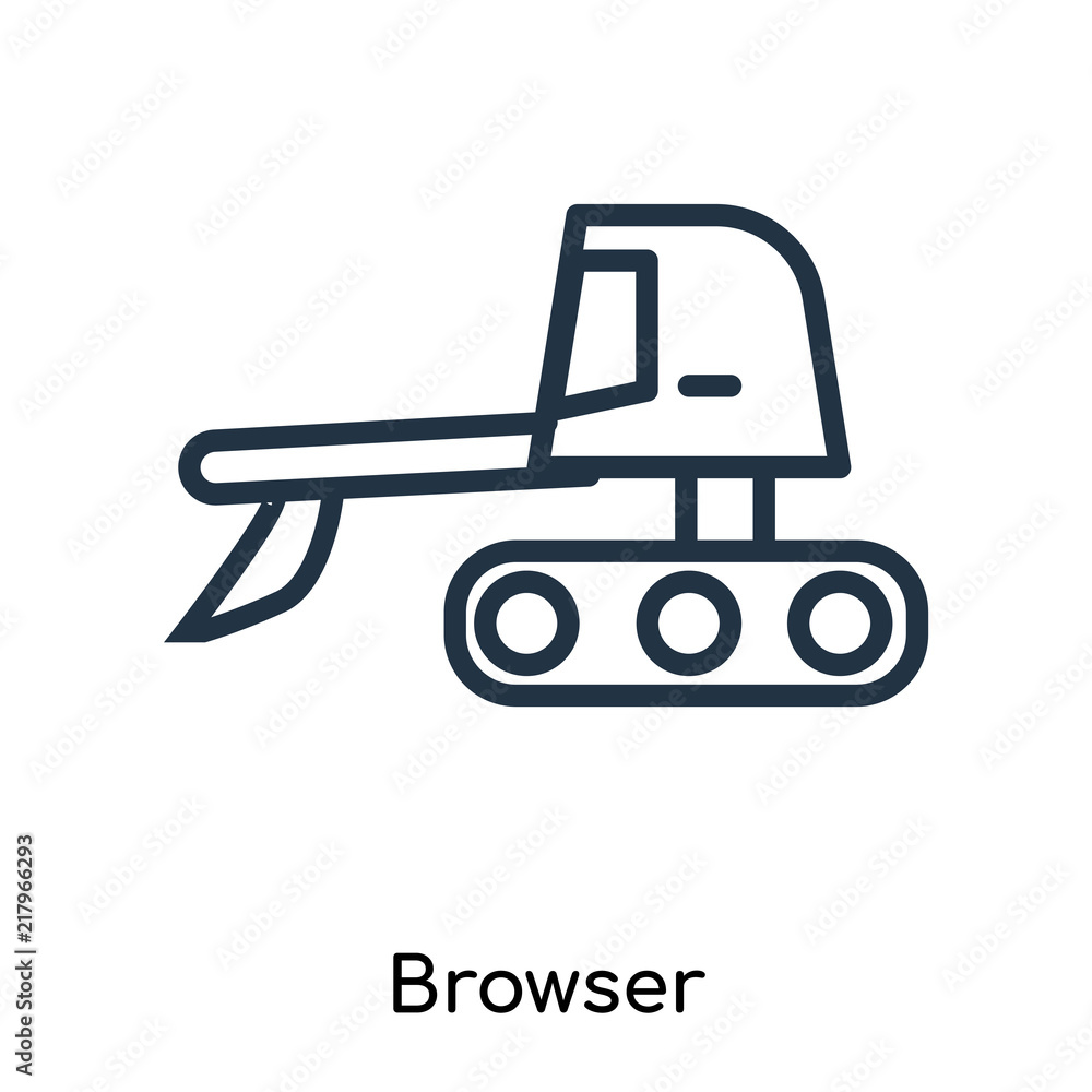 Poster browser icons isolated on white background. modern and editable browser icon. simple icon vector ill
