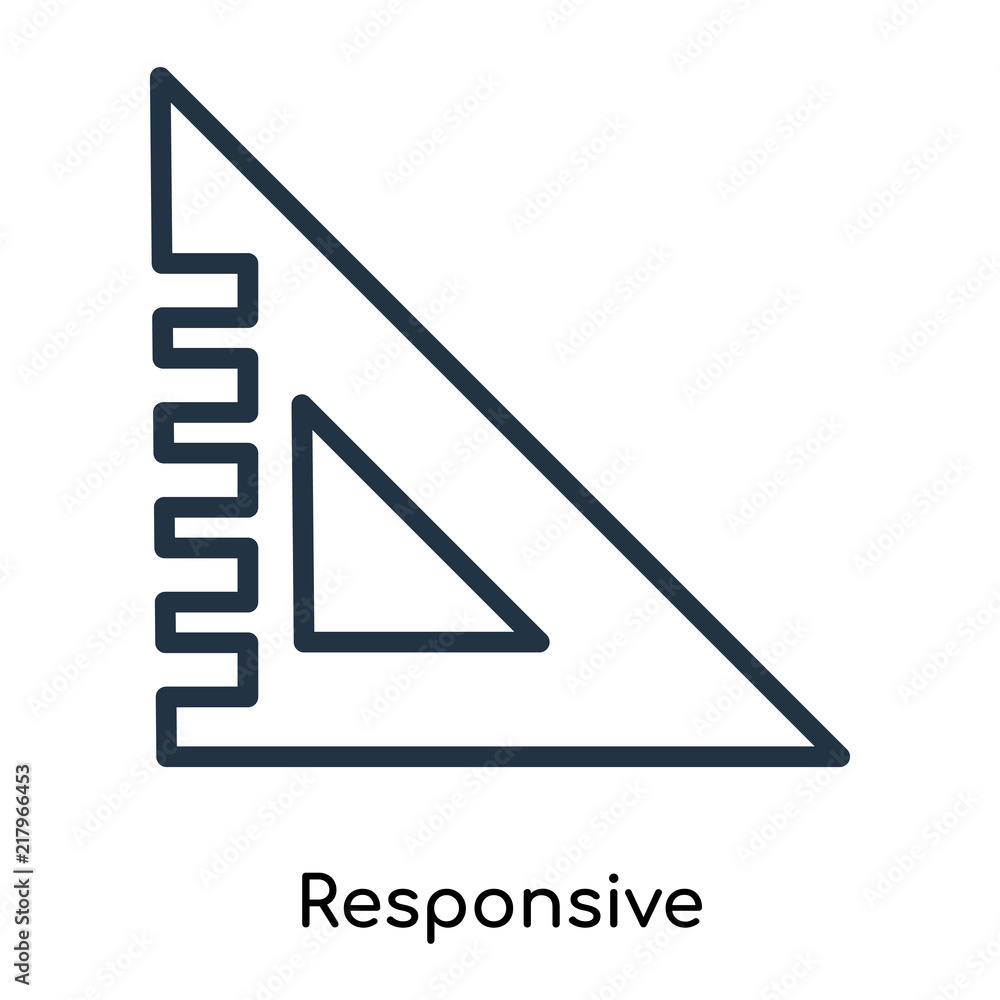 Poster responsive icons isolated on white background. modern and editable responsive icon. simple icon vect