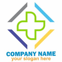 logo cross health healthy doctor nurse emergency first aid hospital