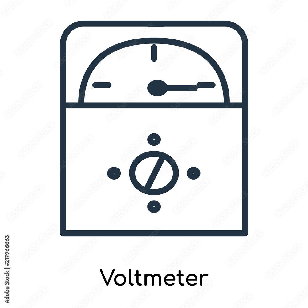 Aufkleber voltmeter icons isolated on white background. modern and editable voltmeter icon. simple icon vector