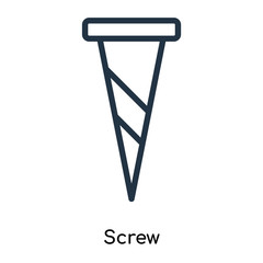 screw icons isolated on white background. Modern and editable screw icon. Simple icon vector illustration.