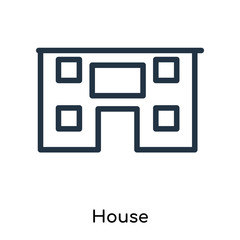 house icons isolated on white background. Modern and editable house icon. Simple icon vector illustration.