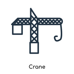 crane icons isolated on white background. Modern and editable crane icon. Simple icon vector illustration.