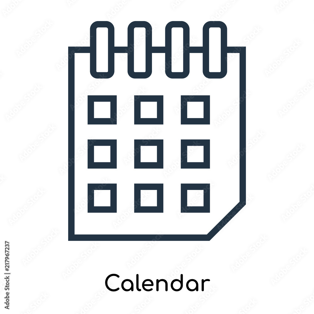 Poster calendar icon isolated on white background. modern and editable calendar icon. simple icons vector i