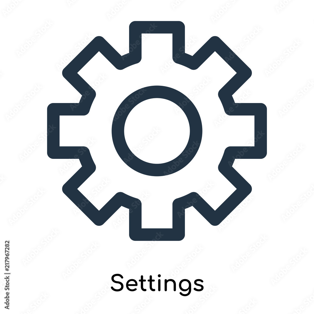 Poster settings icons isolated on white background. modern and editable settings icon. simple icon vector i