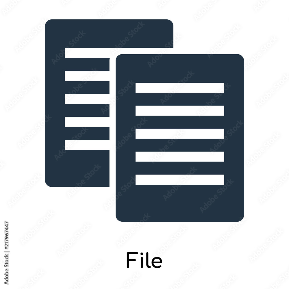 Aufkleber file icon isolated on white background. modern and editable file icon. simple icons vector illustrat