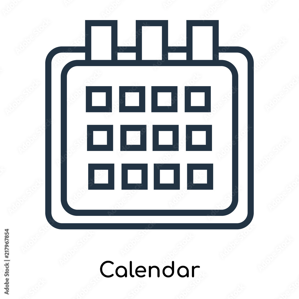 Poster calendar icon isolated on white background. modern and editable calendar icon. simple icons vector i