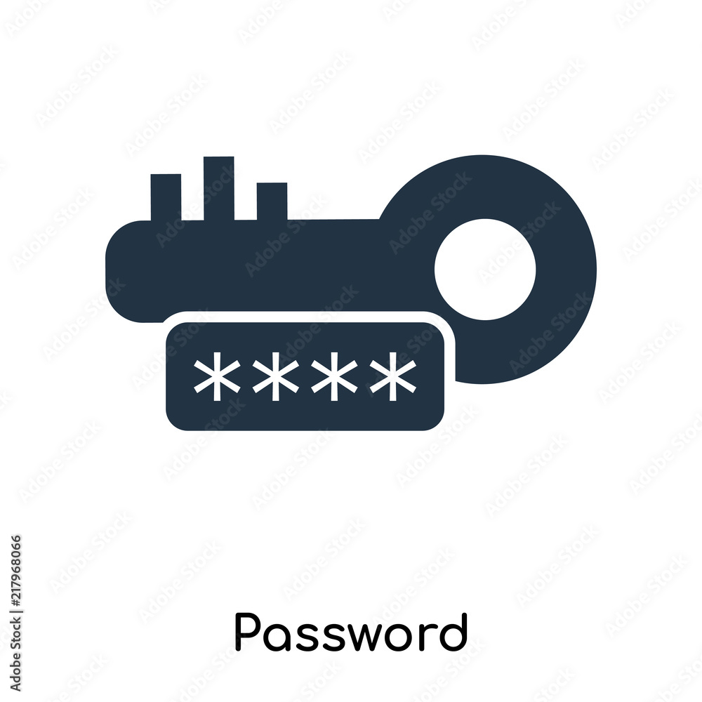 Poster password icon isolated on white background. modern and editable password icon. simple icons vector i