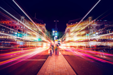Motion Speed Light in London City