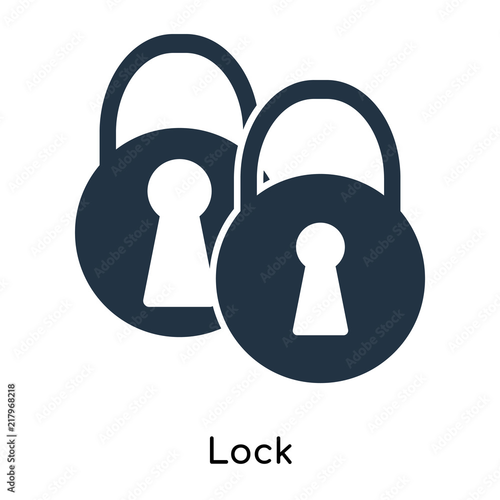 Poster lock icon isolated on white background. modern and editable lock icon. simple icons vector illustrat