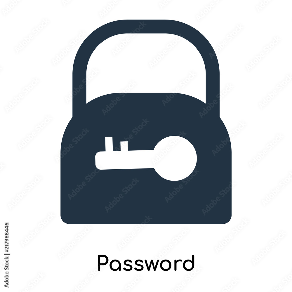 Poster password icon isolated on white background. modern and editable password icon. simple icons vector i