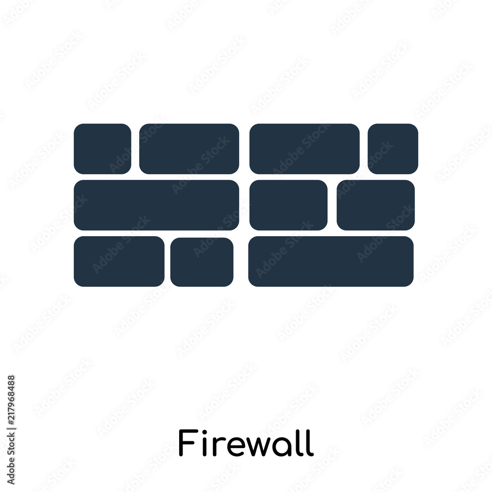 Aufkleber firewall icon isolated on white background. modern and editable firewall icon. simple icons vector i