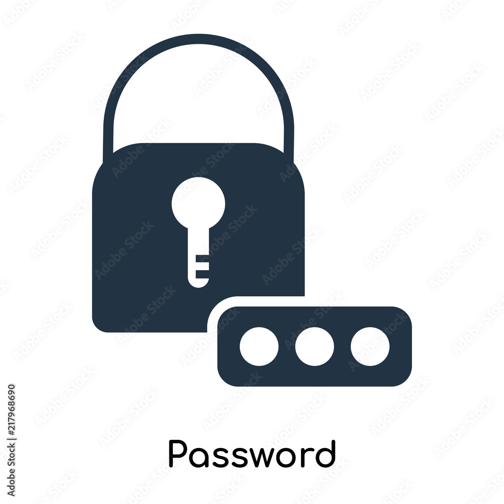 Poster password icon isolated on white background. modern and editable password icon. simple icons vector i