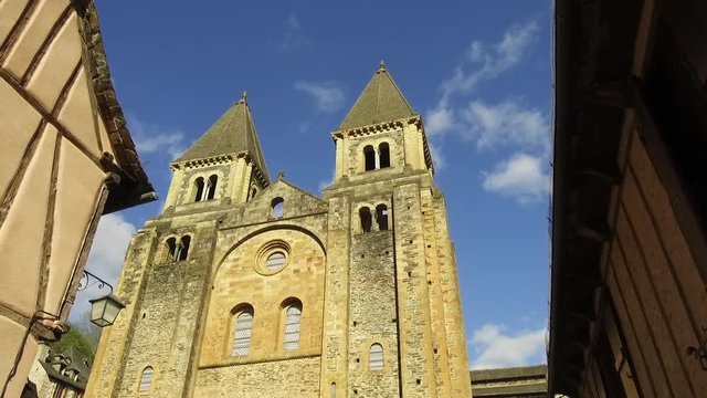 french church in the village of conques