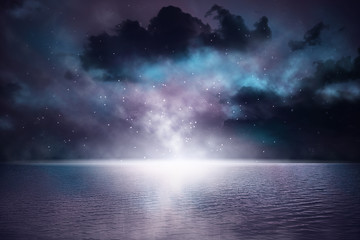 Surreal scenery on the ocean