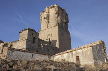 Fototapeta na wymiar Impressive Belalcazar Castle tower, Cordoba, Spain