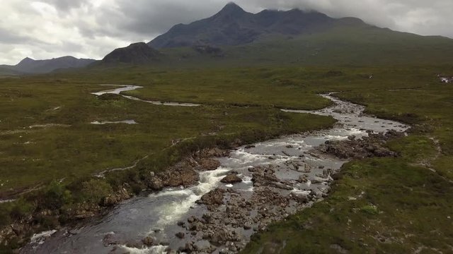 Scotland nature landscape by drone