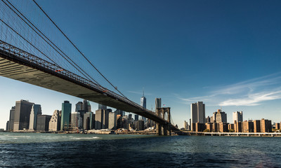 Fototapeta na wymiar New York Skyline Citiview Manhatten with Freedom Tower World Tra