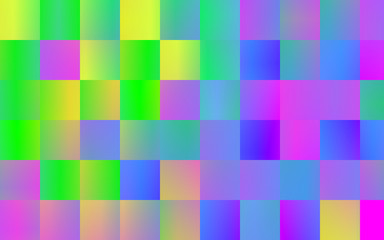 Abstract pixel grid with color gradient for background