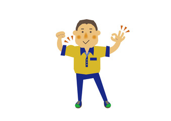 仕事する人物。宅配。物流。運送会社の作業員。