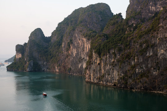 Cruise boat on Lan Ha Bay, Vietnam