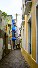 Fototapeta na wymiar Colorful buildings in old San Juan, Puerto Rico